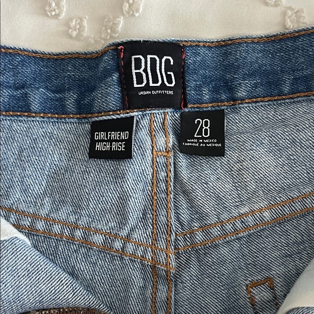BDG Women's Light Blue Jean Shorts - Picture 5 of 10